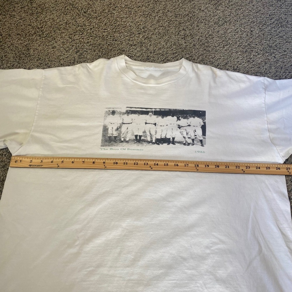 Vintage Baseball The Boys of Summer 1935 T-Shirt The Great American Pastime - Picture 5 of 7
